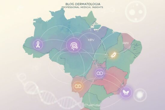 Illustration of **DST em Foco: O Mapa das Doenças Sexualmente Transmissíveis Mais Prevalentes no Brasil em 2026**