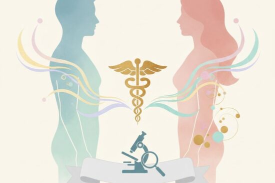 Illustration of DST em Homens vs. Mulheres: Diferenças de Sintomas, Riscos e Diagnóstico
