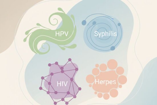 Illustration of HPV, Sífilis, HIV e Herpes: Diferenças Que Todo Adulto Precisa Entender